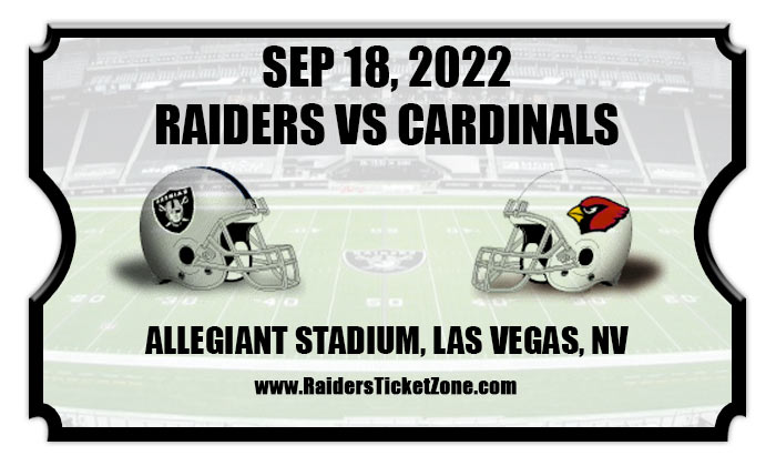 Arizona Cardinals vs Las Vegas Raiders Ticket Stub 9/18/22 Mint