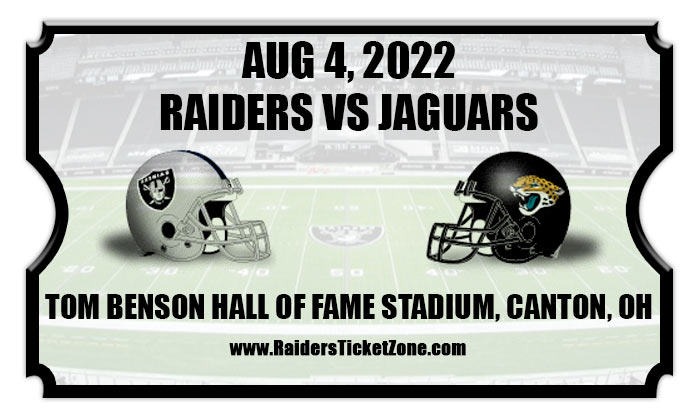 Las Vegas Raiders vs Jacksonville Jaguars Preseason Football Tickets ...